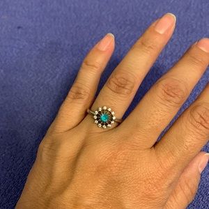 Fragrant Jewels silver ring. Size 6.